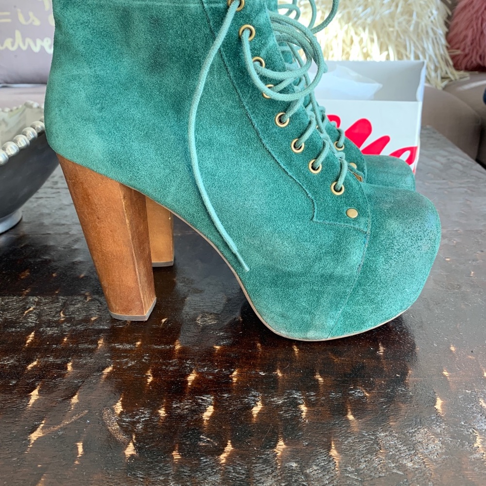 Jeffrey Campbell Lita Suede Platform boots